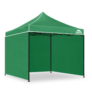 Gazebo C Silver coated roof 3x3m Green