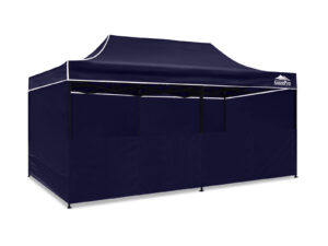 Gazebo C Silver Coated Roof 3X6M Navy Pr9261 Gazebos Nz Depot - Nz Depot