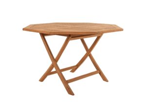 Goff Teak Wood Octagonal Folding Table 1.2M Pr10071 Outdoor Furniture Nz Depot - Nz Depot