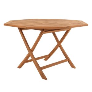 Goff Teak wood Octagonal Folding Table 1.2M