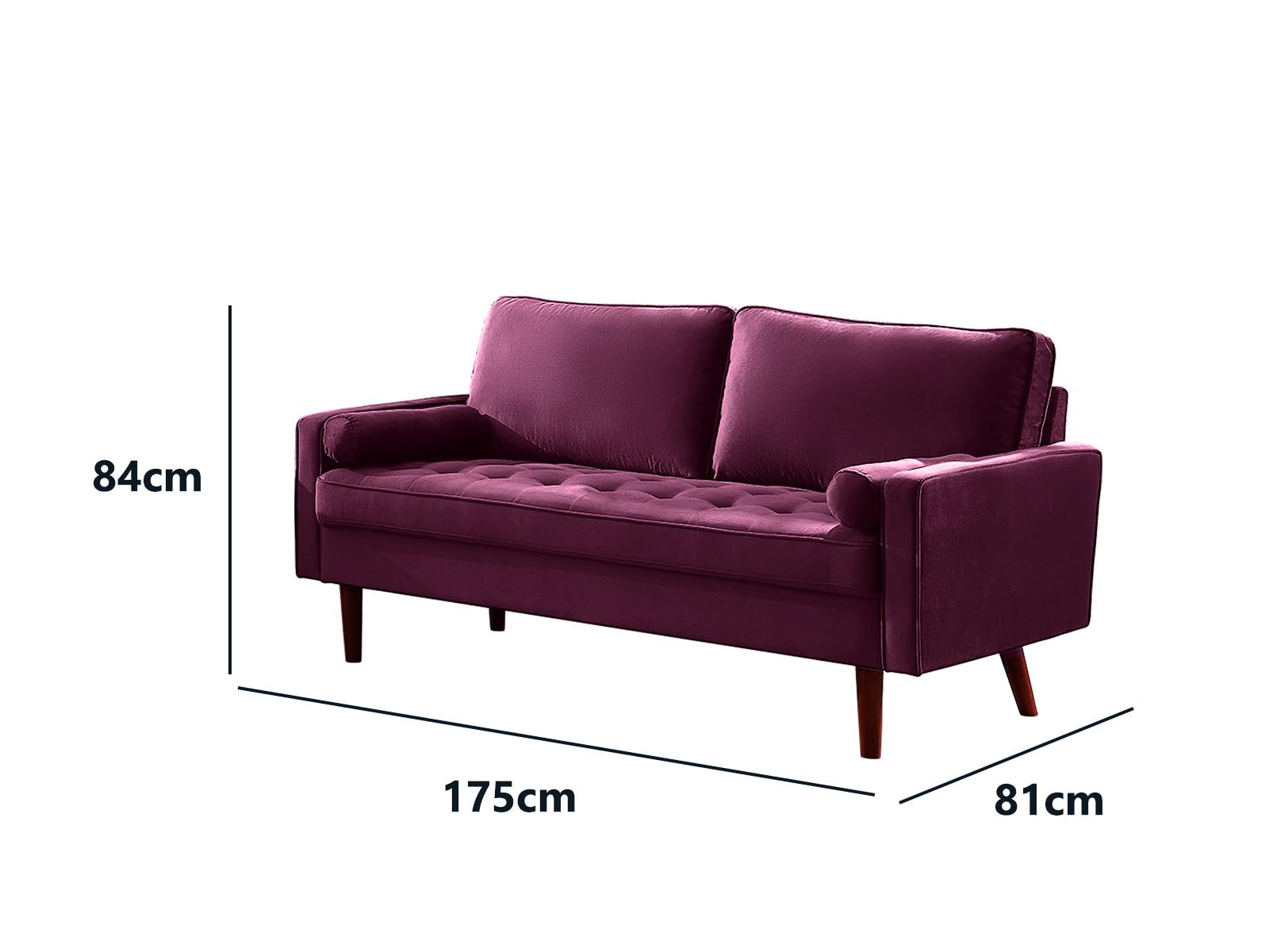 Gyllene Velvet 3 Seater Pr8726 Sofas Sectionals Sofa Beds Nz Depot 5 - Nz Depot