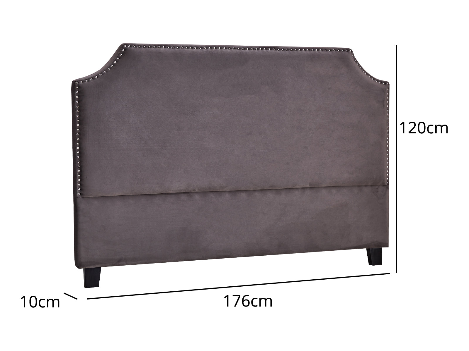 Headboard Nzk Velvet Dark Grey Pr10167 Headboards Nz Depot 3 - Nz Depot