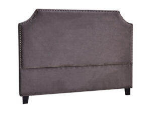 Headboard Queen Velvet Dark Grey PR10166 Headboards NZ DEPOT - NZ DEPOT