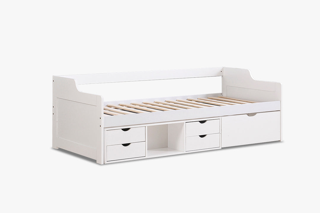 Herb Daybed With Drawers White