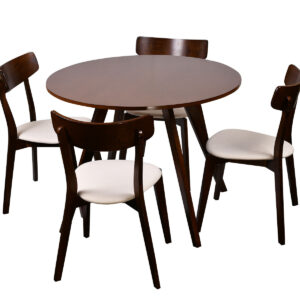 Hexa + Iora Dining Set Walnut