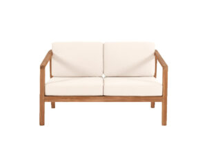 Jason Teak Wood 2 Seater Creamy Pr10074 1 Outdoor Furniture Nz Depot - Nz Depot