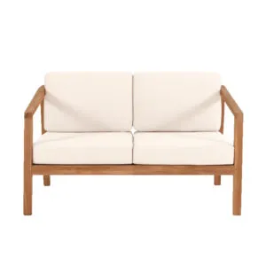 Jason Teak wood 2 Seater Creamy