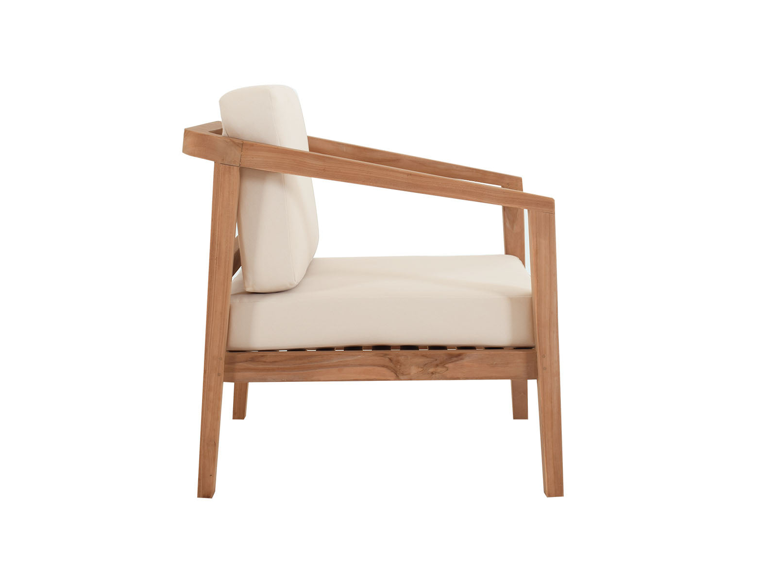 Jason Teak Wood Single Seater Creamy Pr10074 2 Outdoor Furniture Nz Depot 5 - Nz Depot