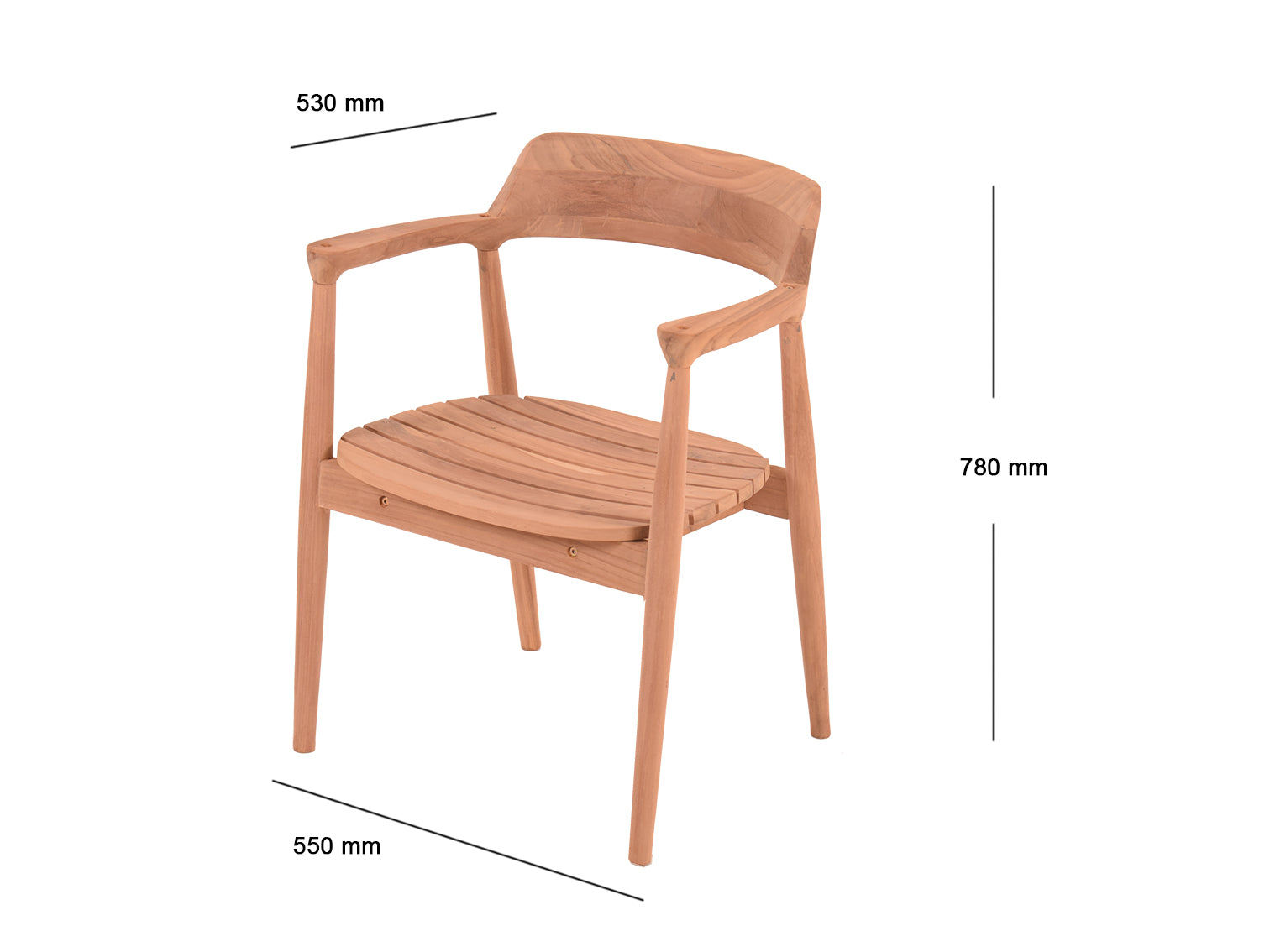 Jepa Teak Wood Dining Chair Pr10073 Dining Chairs Nz Depot 7 - Nz Depot