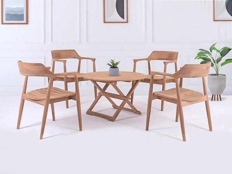 Jepa Teak Wood Dining Chair Pr10073 Dining Chairs Nz Depot 8 - Nz Depot