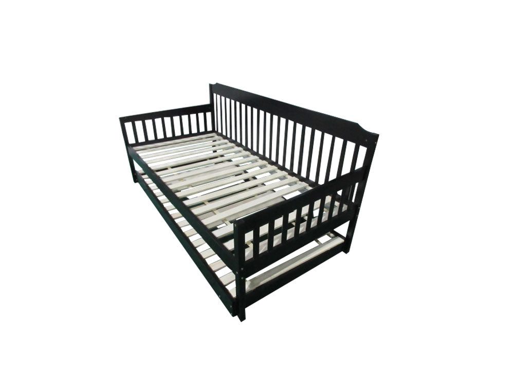 Karlan Daybed With Trundle Bedframe Black Pr6141 Day Beds Nz Depot 5 - Nz Depot