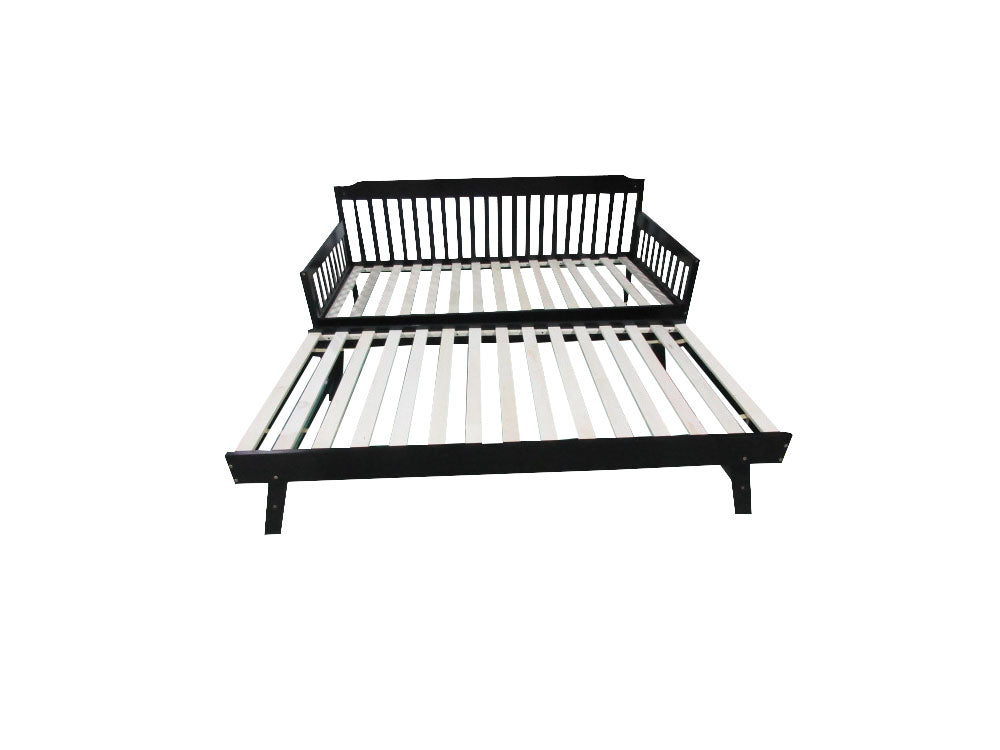 Karlan Daybed With Trundle Bedframe Black Pr6141 Day Beds Nz Depot 6 - Nz Depot