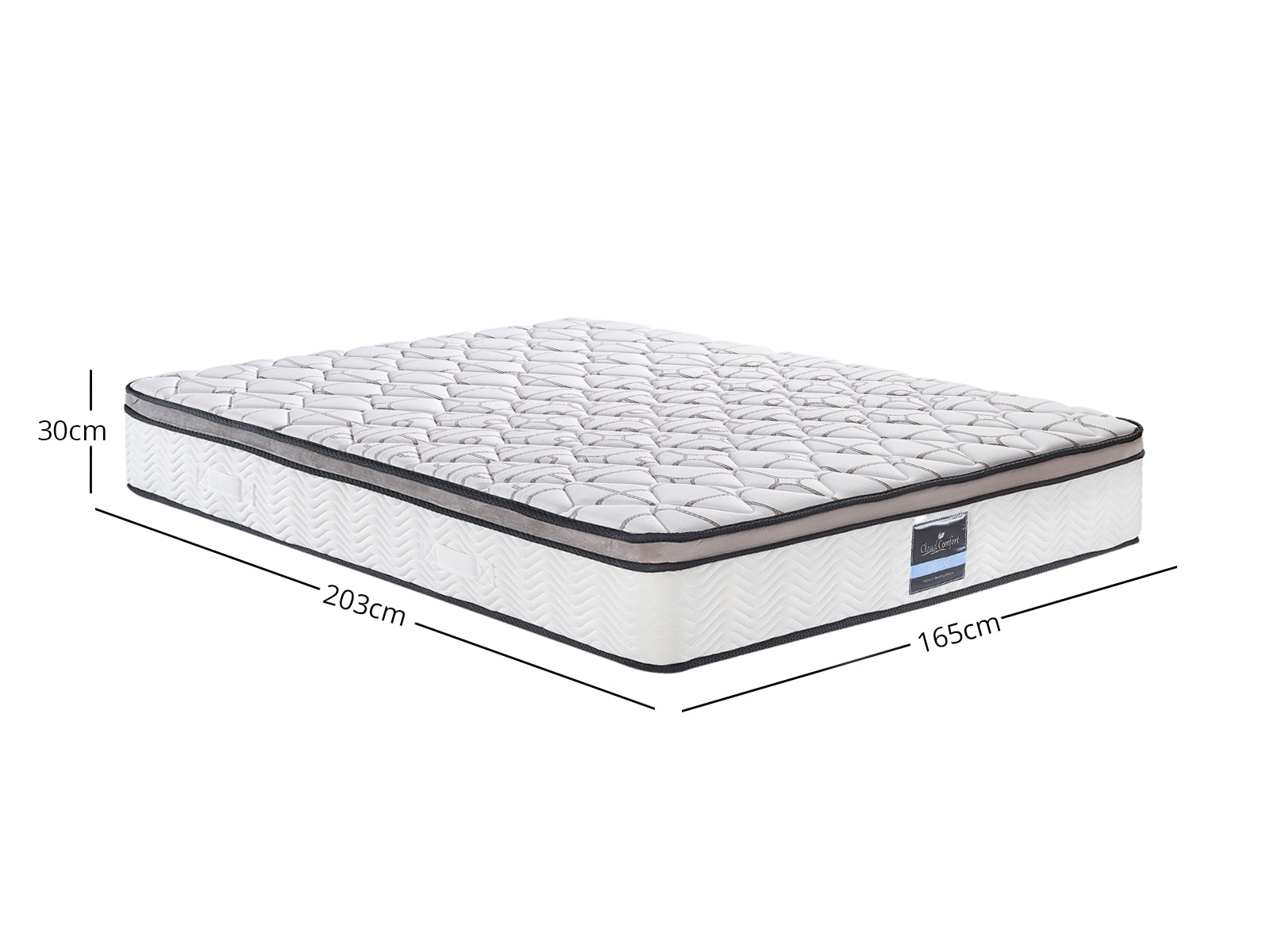 King Memory Gel Foam Mattress Pr2155 2 Mattresses Nz Depot 3 - Nz Depot