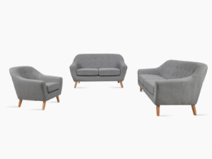 Leisure Sofa Set S18 Linen Grey Pr12963 Sofas Sectionals Sofa Beds Nz Depot - Nz Depot