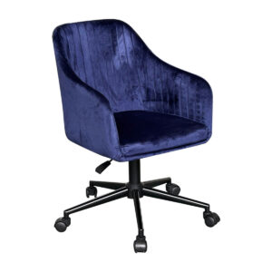 Lilac Office Chair Velvet Blue