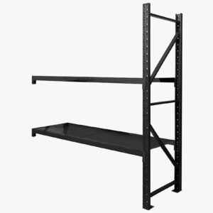 Longspan Shelving 1.5M - Add-on Bay 2 Layer Black