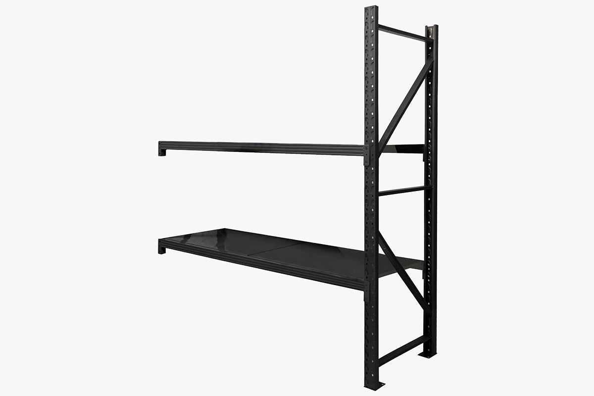 Longspan Shelving 1.5M - Add-On Bay 2 Layer Black