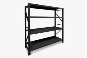 Longspan Shelving 2M Main Bay 4 Layer Black Pr8423 Storage Cabinets Bookshelves Nz Depot - Nz Depot