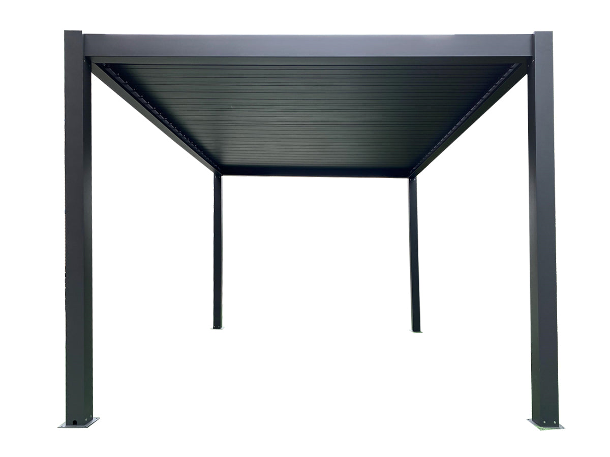 Louvre Roof Pergola 3X4M Grey Pr8727 Awning Nz Depot 8 - Nz Depot