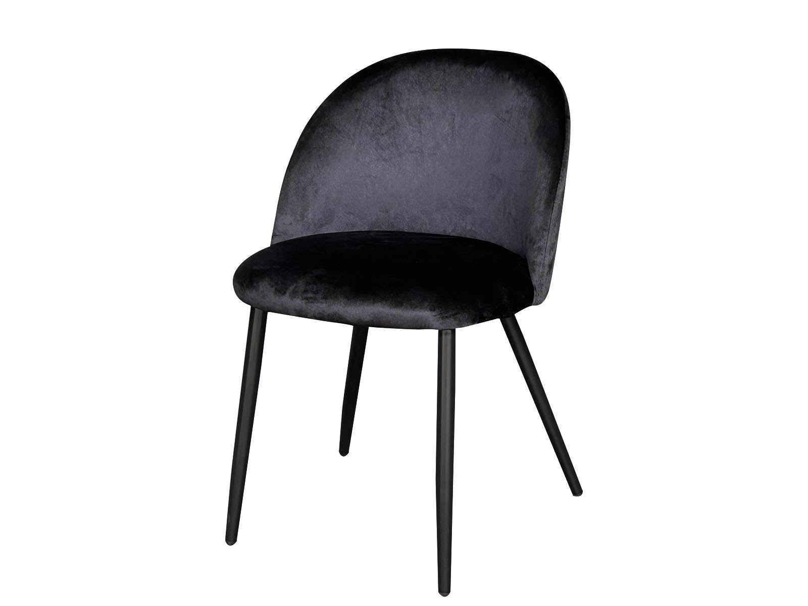 Lumia Dining Chair Velvet Black x2