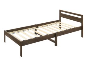 Lzzy Single Bed Frame Walnut Pr65053 Kid Beds Nz Depot - Nz Depot