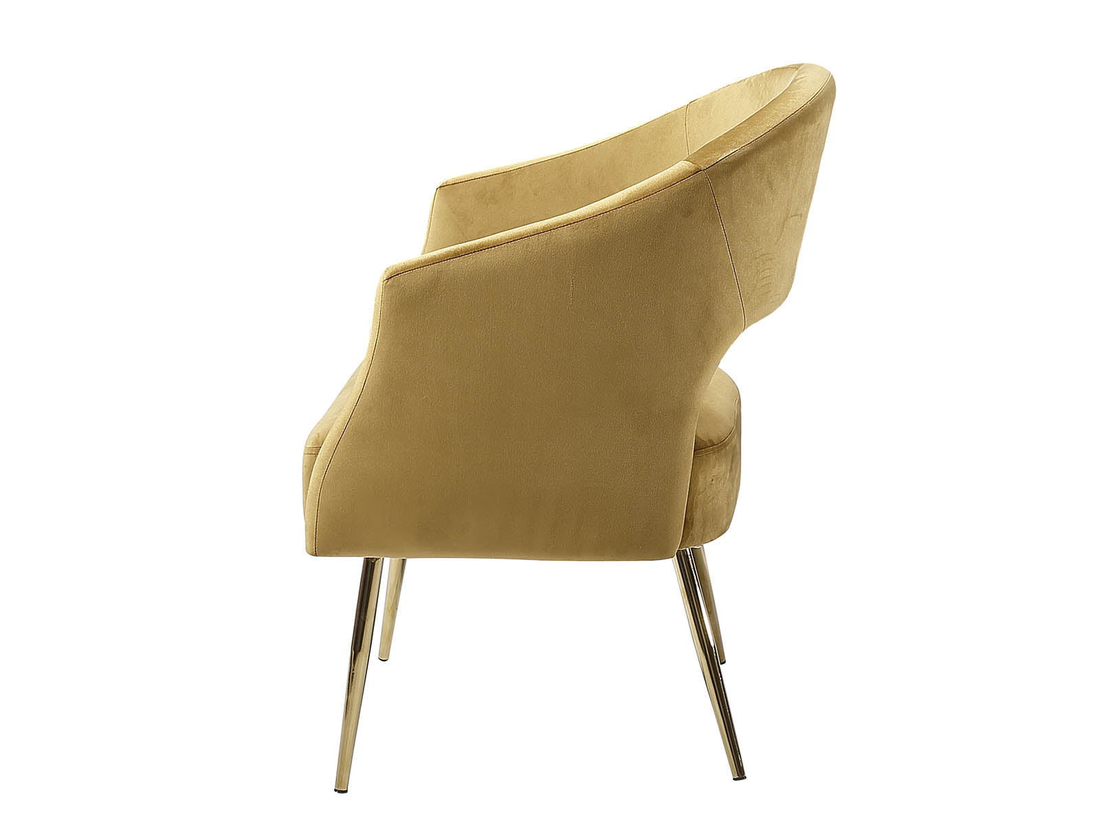 Melinda Accent Chair Velvet Mustard Pr9534 Office Chairs Nz Depot 3 - Nz Depot