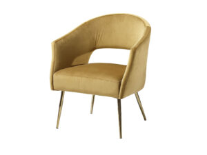 Melinda Accent Chair Velvet Mustard Pr9534 Office Chairs Nz Depot - Nz Depot