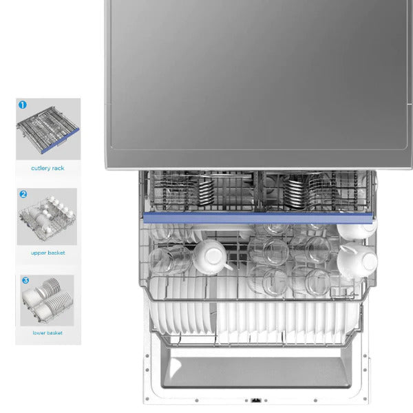 Midea Smart Dishwasher With Wi Fi 15 Place Setting Stainless Steel Jhdw15Iot Pr9191 Small Appliance Nz Depot 4 - Nz Depot