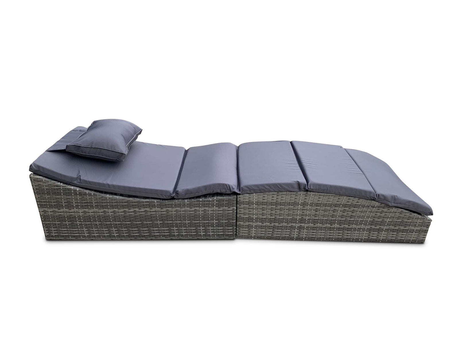 Miller Foldable Rattan Lounger Dark Grey Pr9586 Outdoor Furniture Nz Depot 6 - Nz Depot