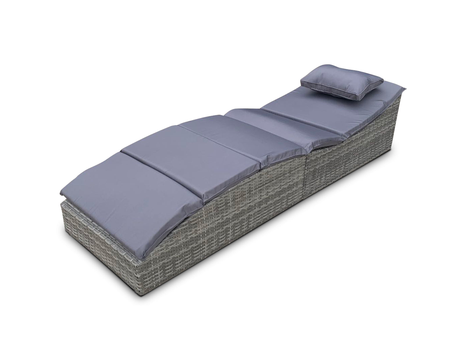 Miller Foldable Rattan Lounger Dark Grey Pr9586 Outdoor Furniture Nz Depot 9 - Nz Depot