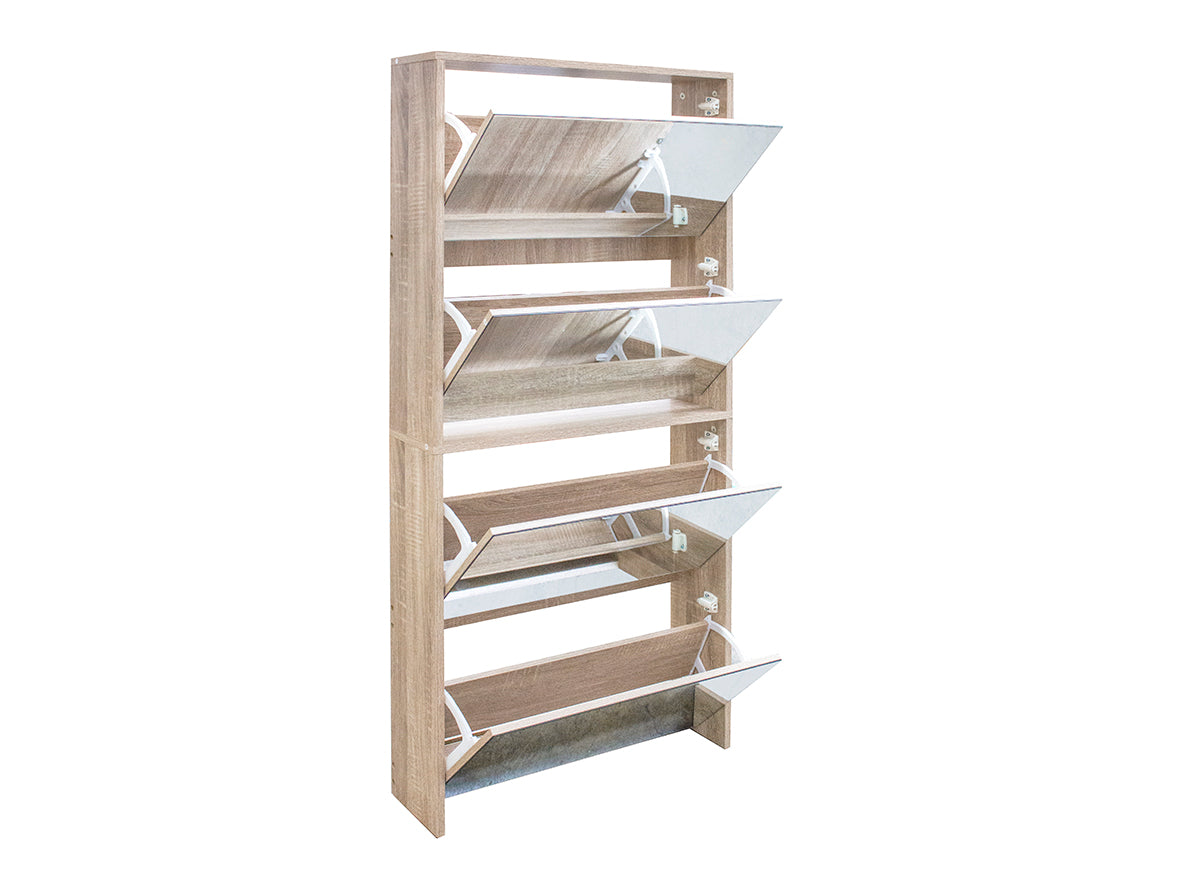 Mirrored Shoe Cabinet Pr7213 Shoe Rack Nz Depot 3 - Nz Depot