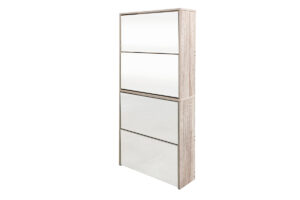 Mirrored Shoe Cabinet Pr7213 Shoe Rack Nz Depot - Nz Depot