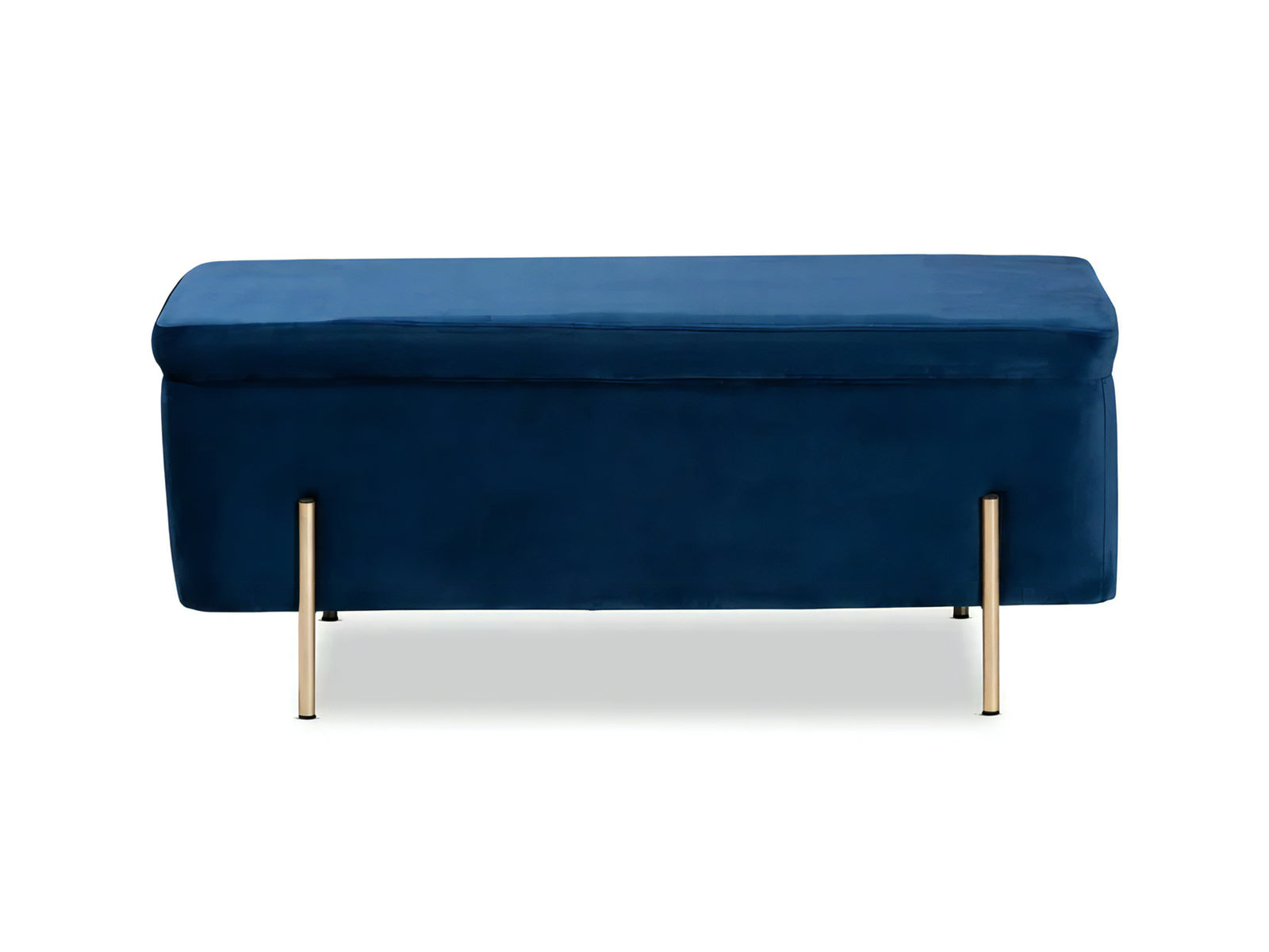 Molto Storage Ottoman Bench Velvet Blue Pr65233 Ottomans Nz Depot 4 - Nz Depot