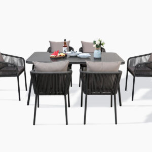 Nastro Outdoor Dining Set Aluminium frame