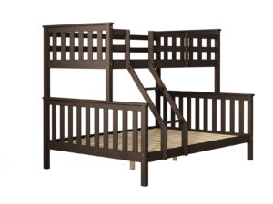 New Chico Wooden Triple Bunk Walnut PR65397 Bunk Beds NZ DEPOT - NZ DEPOT