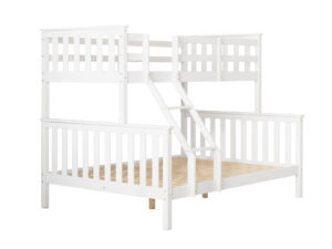 New Chico Wooden Triple Bunk White Pr65396 Bunk Beds Nz Depot - Nz Depot