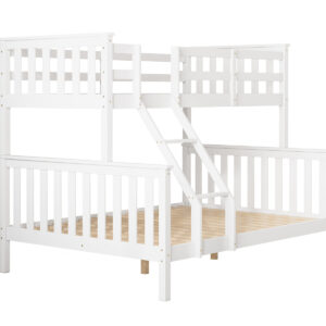 New Chico Wooden Triple Bunk White