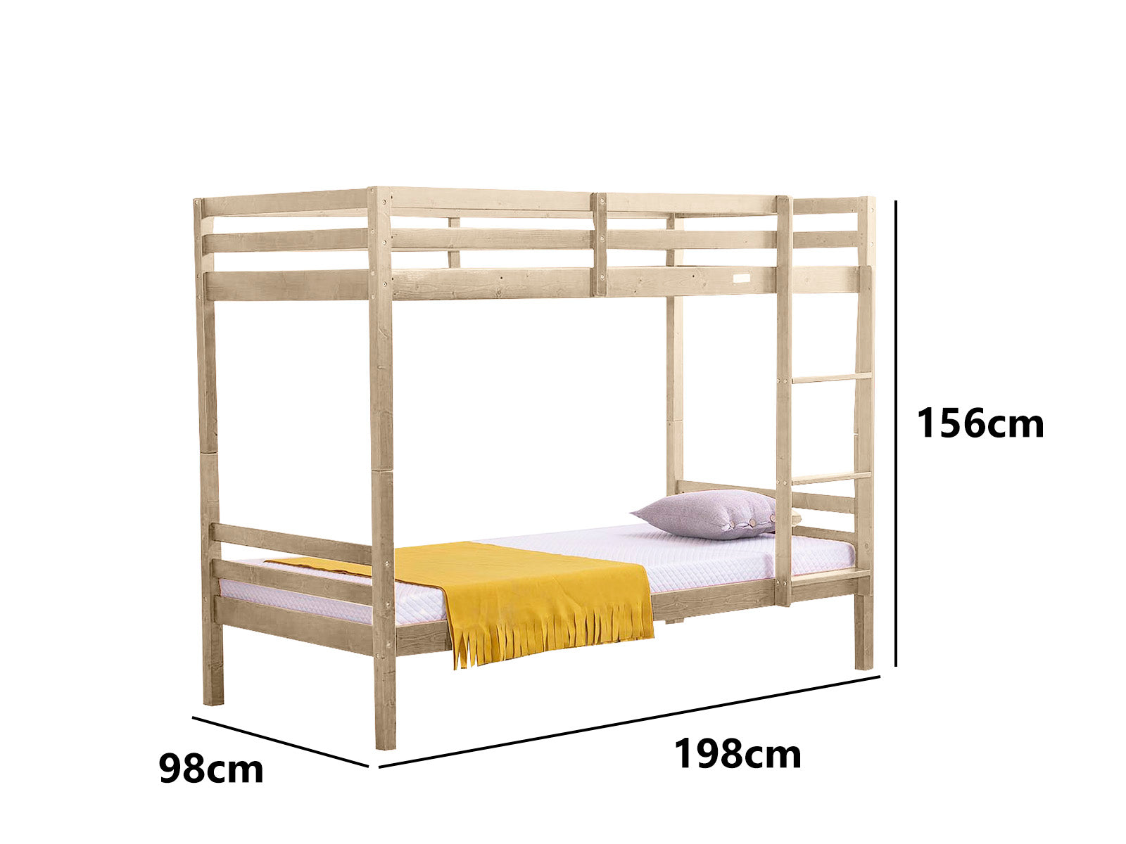 New Lyn Bunk Bed Natural PR9128 Bunk Beds NZ DEPOT 6 - NZ DEPOT