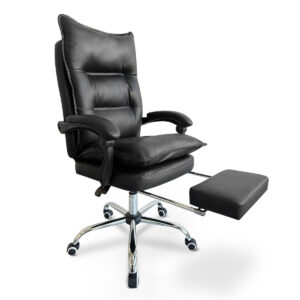 New Markus Office Chair with Footrest PU Black