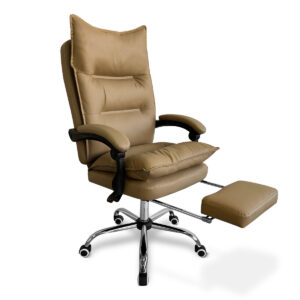 New Markus Office Chair with Footrest PU Khaki