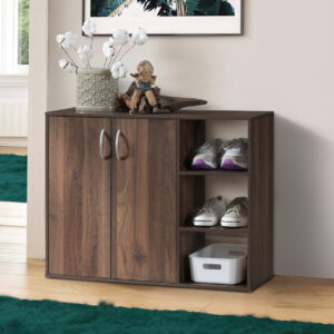 Okura Shoe Cabinet 2 Door Walnut