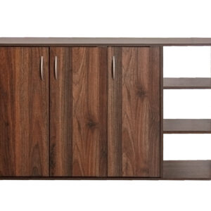 Okura Shoe Cabinet 3 Door Walnut