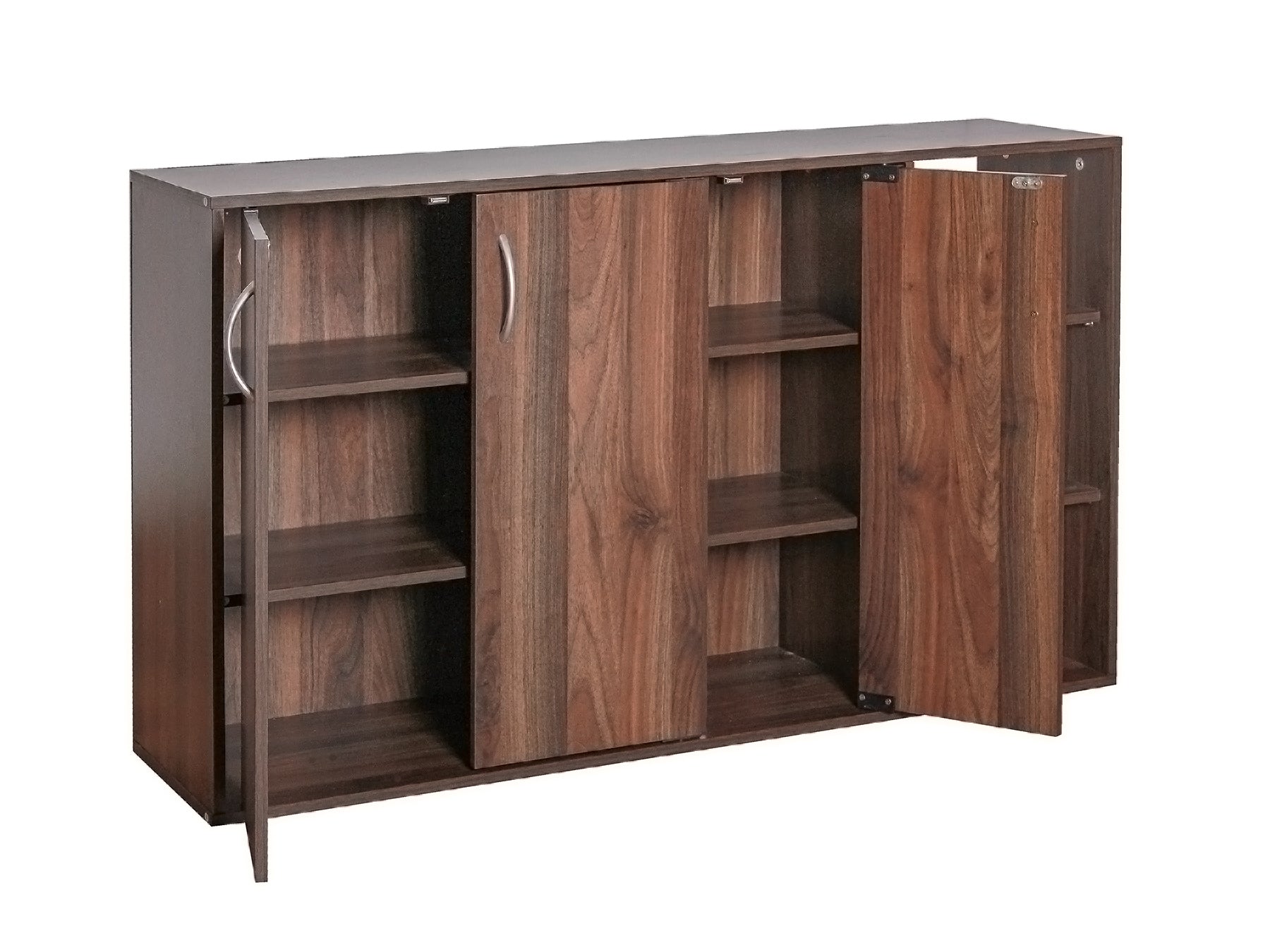 Okura Shoe Cabinet 3 Door Walnut Pr65036 Shoe Rack Nz Depot 4 - Nz Depot