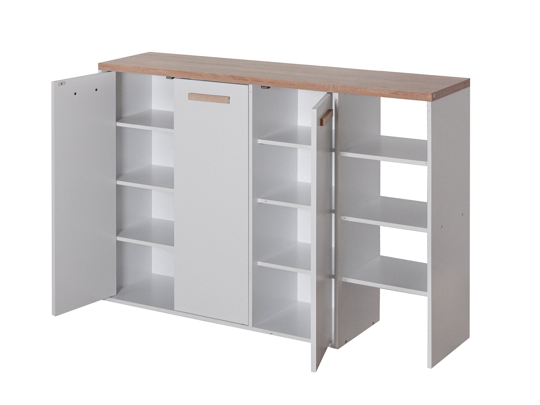 Orewa Shoe Cabinet With Opened Shelf Pr65043 Shoe Rack Nz Depot 4 - Nz Depot