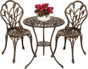 Ornato Bistro Set Cast Alum. Pr8705 Outdoor Furniture Nz Depot - Nz Depot