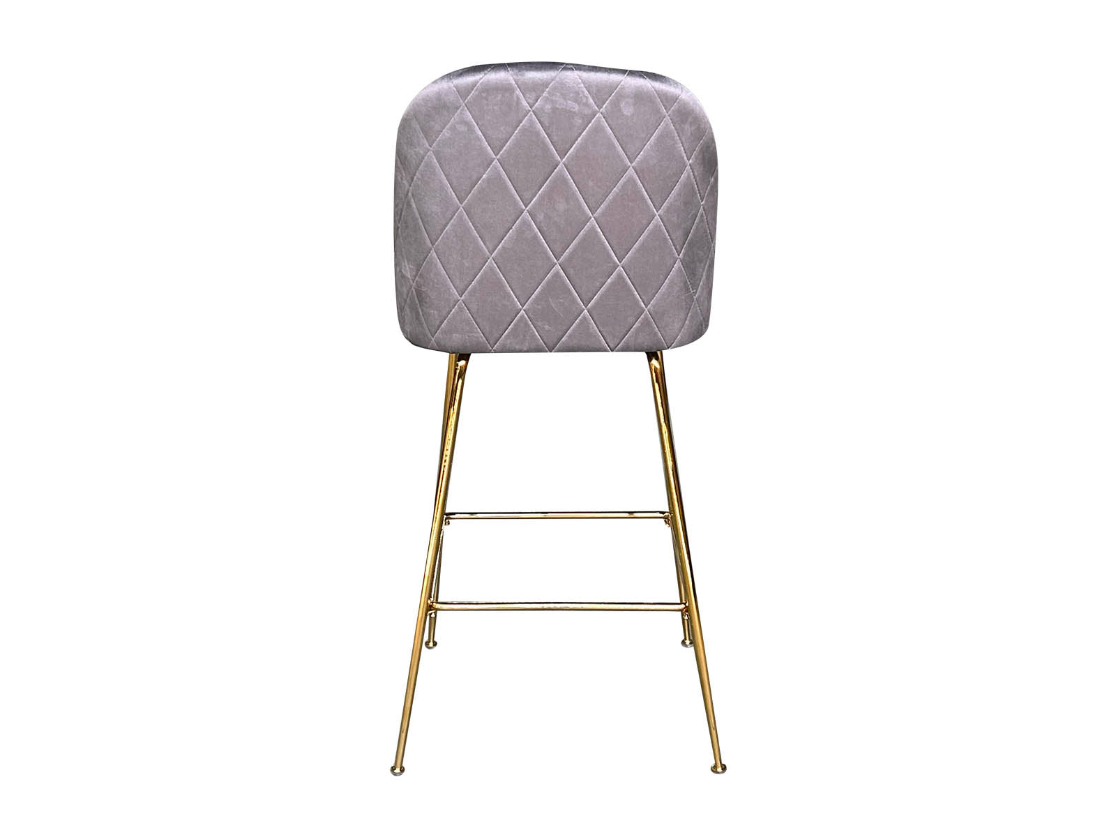 Osmond Bar Stool Velvet Grey X2 Pr9538 Bar Stools Nz Depot 4 - Nz Depot