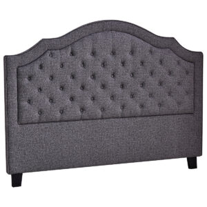 Palmas Headboard Double Linen Grey