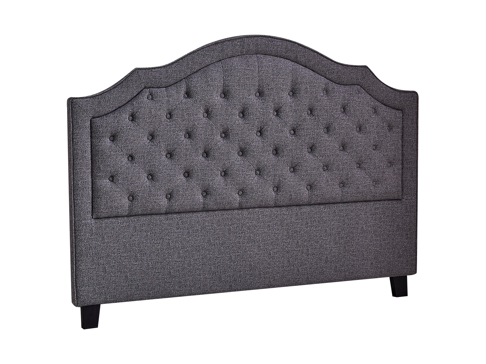 Palmas Headboard Double Linen Grey