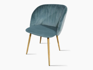 Palomar Dining Chair Velvet Aqua Blue Pr65603 Dining Chairs Nz Depot - Nz Depot