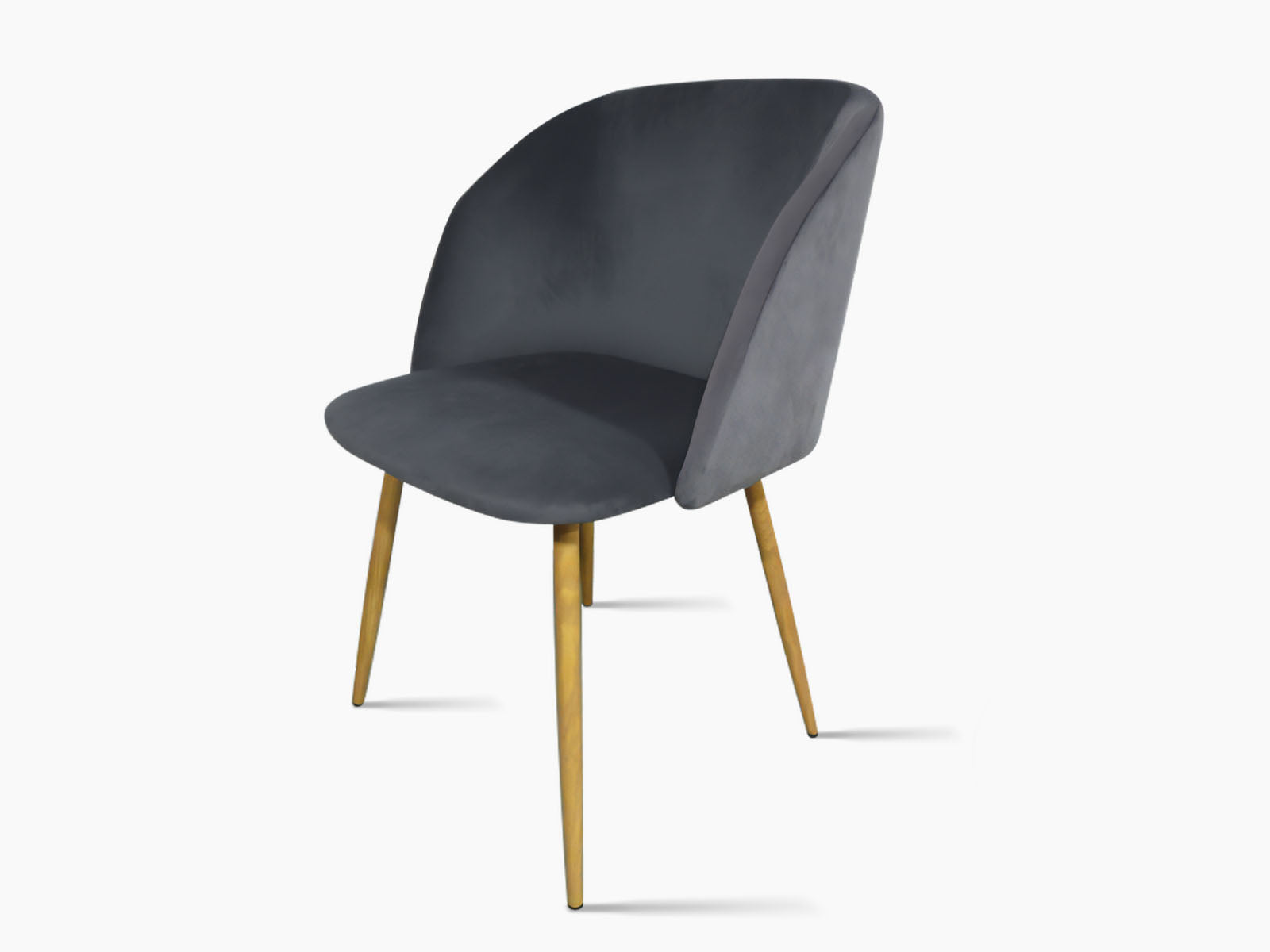 Parson Dining Chair Velvet Grey